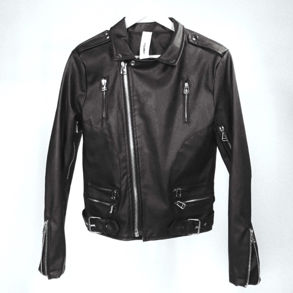 Attachment Leather Jacket